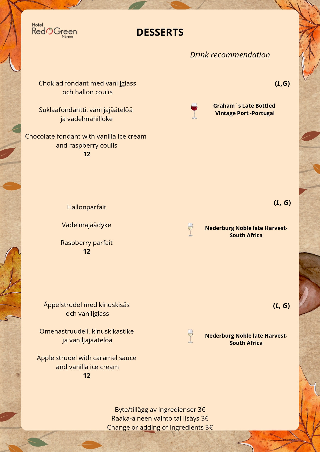 A la carte 5