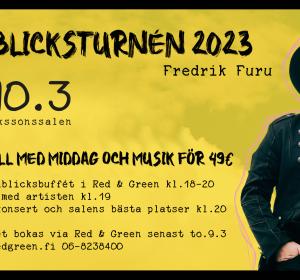 Fredrik Furu releasekonsert & middag Hotel Red & Green Närpes 10.3